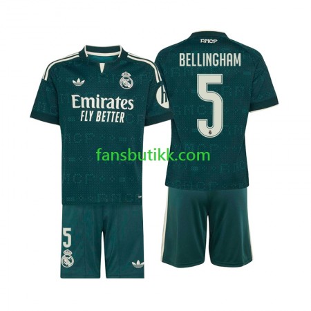 Fotballdrakt Real Madrid Jude Bellingham 5 Barn Bortetrøye 2026-2027 Kortermet
